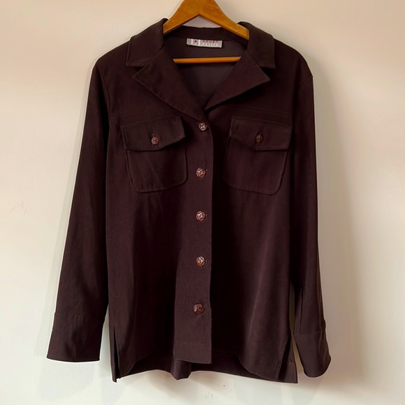 LT Sport Petite Brown, Lightweight Blazer - Size M - Picture 1 of 12